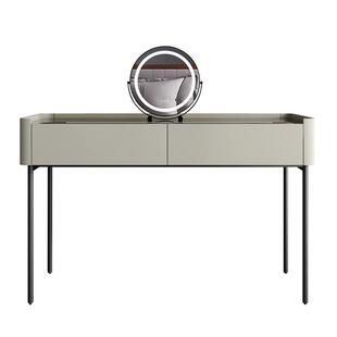 烤漆抽屉加深梳妆台斗柜一体意式极简卧室化妆桌书桌送首饰盒