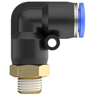 气动气管气缸快速快插接头螺纹弯头PL8-02/4-M5/6-01/10-03/12-04