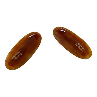 2个包邮 韩国进口fever同款棕色椭圆形边夹法式鹅卵石刘海夹发夹