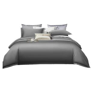 100支四件套高端新疆长绒棉高支高密纯棉民光简约轻奢贡缎工艺