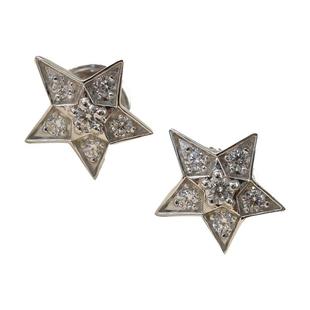 巨闪耀~小香风彗星系列饰品 满钻五角星项链手链耳钉双彗星戒指女