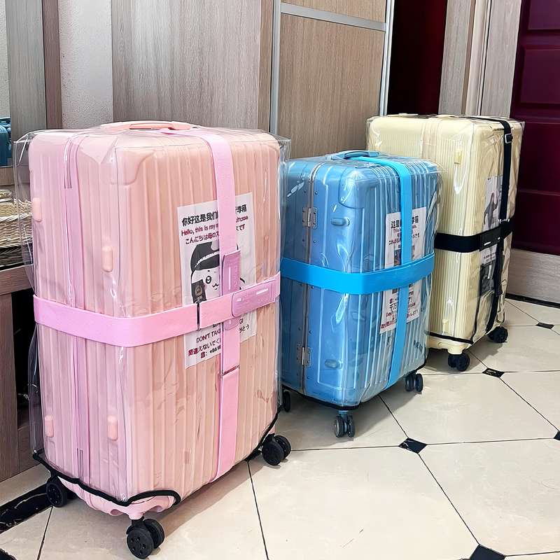 行李箱捆绑带十字一字弹力卡扣加固出国旅游托运保护防爆带打包带