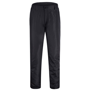 全松紧裤腰羽绒裤女外穿直筒中老年人高腰深档加厚白鸭绒女士棉裤