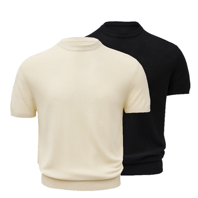 GLB|夏季桑蚕丝针织圆领短袖