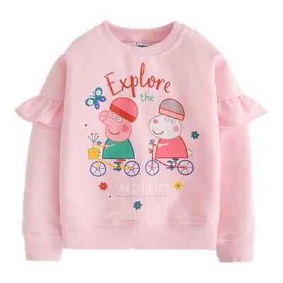 小猪佩奇女童圆领长袖卫衣