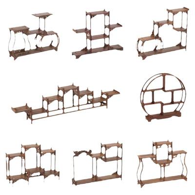 鸡翅木新中式展示架摆件