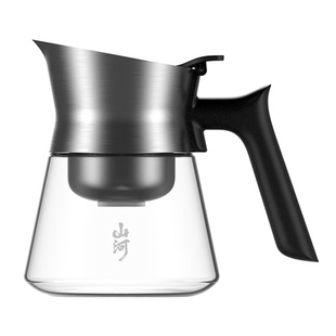 入一山河飘逸壶2026新款飘逸杯泡茶壶玻璃高端茶水分离杯