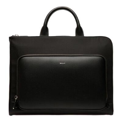 【12期免息】BALLY巴利VOGEL黑色牛皮革男士公文包6310574