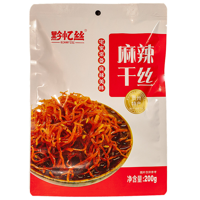 黔忆丝麻辣干丝香干贵州
