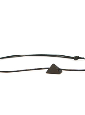 原创设计黑檀木三角配饰简约个性