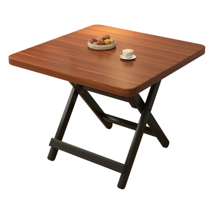 折叠桌子圆桌饭桌便携式简易餐桌家用小方桌不占空间茶桌摆摊桌子