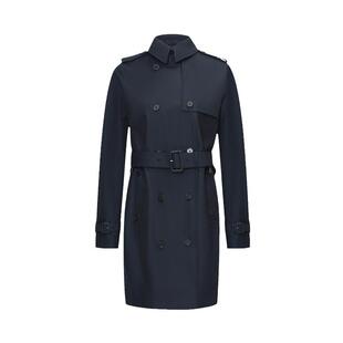 Aquascutum/雅格狮丹秋冬女士棉质休闲中长款风衣外套Q4901EL031