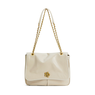 西木汀无微不至 牛皮链条托特包女红色包包结婚日常使用单肩斜挎