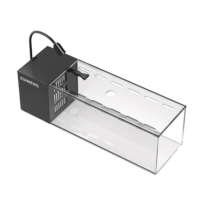 鱼缸六角恐龙鱼专用缸桌面造景蝾螈饲养缸一体成型溪流缸侧滤鱼缸