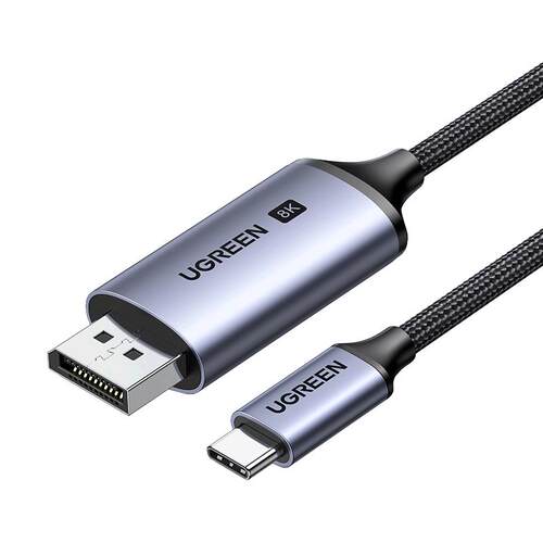 绿联typec转dp线1.4转接线连接8K高清4K240Hz转接头displayport雷电4/3笔记本电脑usbc外接显示器接口扩展
