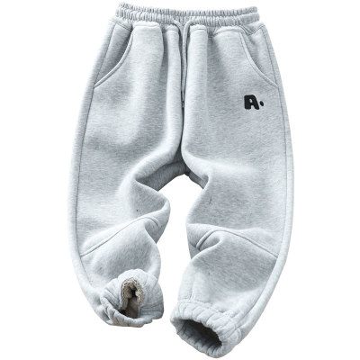 长裤纯棉运动裤宽松冬棉裤一体绒