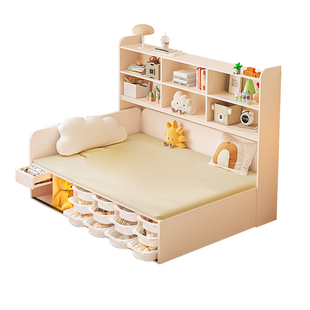 考拉森林儿童床男孩女孩婴儿床儿童房小户型储物高箱榻榻米单人床