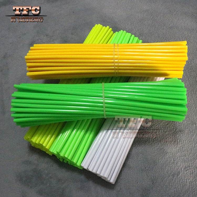 新款直销越野摩托车钢丝轮毂通用彩色辐条套管 辐条钢丝套管 彩色