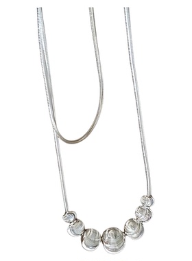 JXRX韩系s925纯银猫眼珠项链女款2026新款吊坠颈链锁骨链脖子配饰