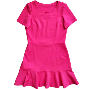 连衣裙收腰显瘦气质大码女夏荷叶边仙女裙子夏天鱼尾小清新连衣裙