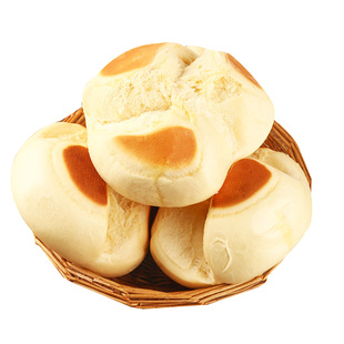 开花馒头奶香王哥庄山东纯手工馒头老面馒头儿童奶香大馒头早餐