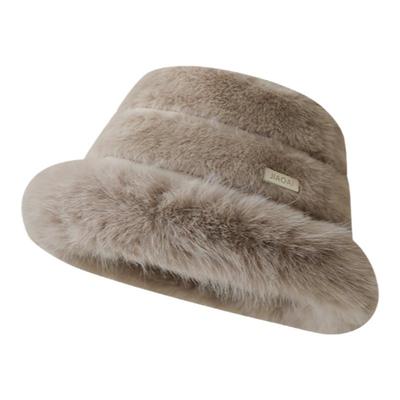 林小橘毛绒渔夫帽防寒保暖显脸小