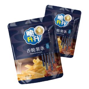 脆升升香脆薯条烟熏50g*8包铁板鱿鱼辣子鸡味