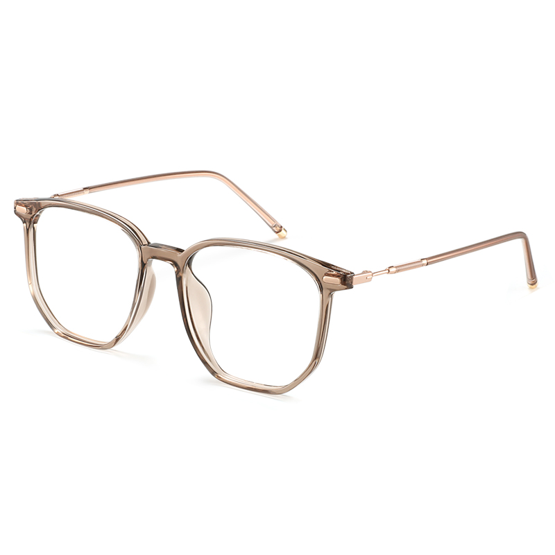 日本感光变色近视眼镜女度数可配防蓝光紫外线辐射护眼睛素颜大框