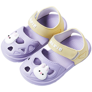 儿童凉鞋女童夏季可爱宝宝可下水防滑包头软底小童女孩沙滩洞洞鞋