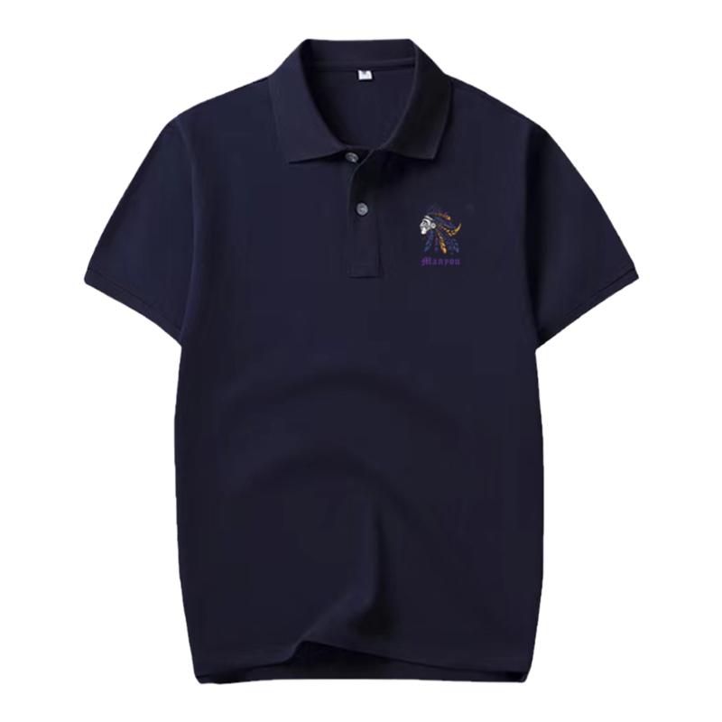国潮公鸡保罗polo衫男外贸潮牌翻领衬衣领大码纯棉短袖t恤衣服夏