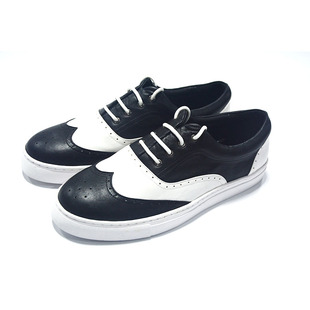 非零旦斯黑白拼色布洛克软皮locking街舞Popping鞋子男夏天透气