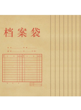 文件袋A4牛皮纸档案袋加厚标书