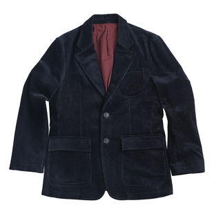 SOARIN英伦复古灯芯绒西装外套男 高级感绅士商务正装修身单西服