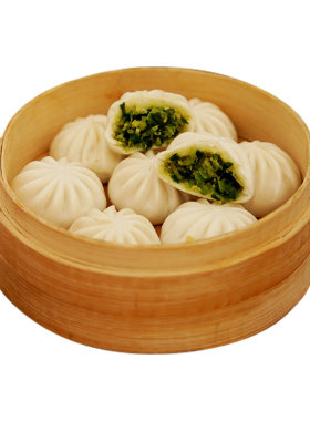 素包子韭菜鸡蛋小笼包早餐半成品加热即食儿童早餐速食速冻批发
