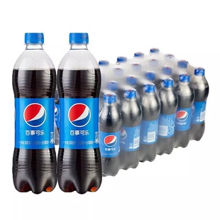600ml百事可乐饮料汽水碳酸24瓶*饮料整箱装随机橙味瓶装气泡原味