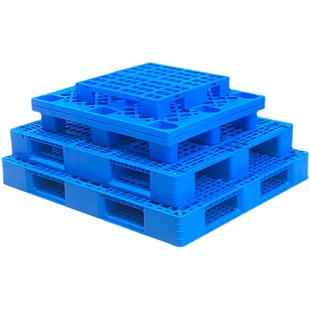 九脚塑料托盘叉车拖盘工业防潮垫板仓库卡板超市地堆平板地台托板