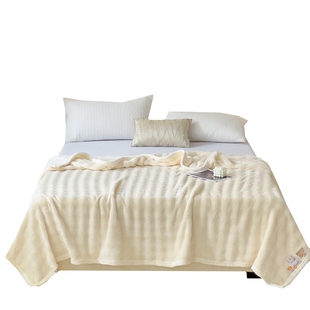 冬季加厚兔毛绒毛毯办公室午睡小毯子珊瑚绒婴儿a类沙发盖毯铺床4