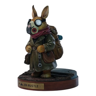 预售 JXK风旅者瑞德 仿真兔模型废土信使风衣兔GK手办摆件礼物