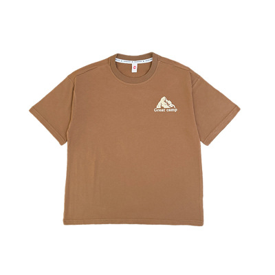 山系户外童装印花纯棉短袖T恤潮