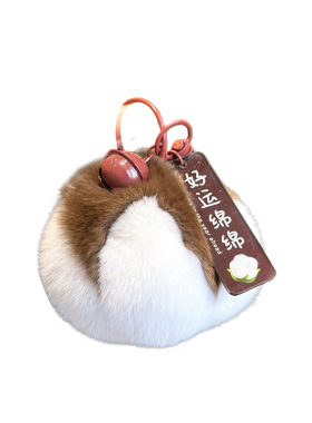 杞燃可爱小棉花毛绒球挂件