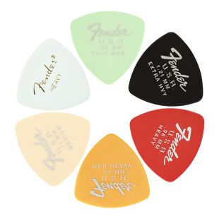 Fender芬达吉他拨片346赛璐璐民谣电吉他扫弦贝斯防滑速弹片Pick