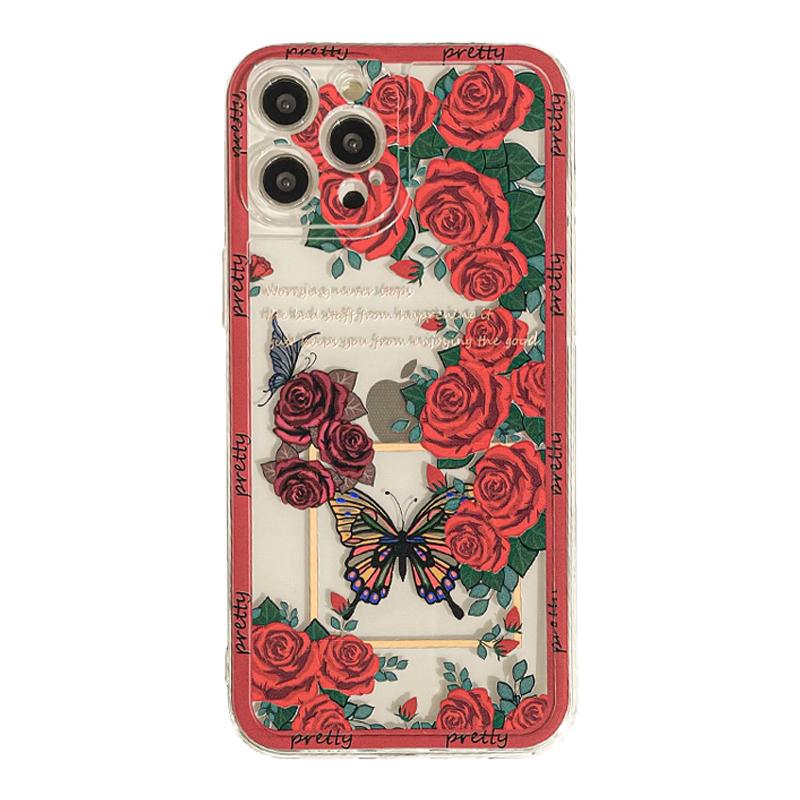 Benefit法式文艺复古荆棘玫瑰17pro16适用15苹果13promax手机壳iphone12防摔14promax新11女xsmax高级xr透明