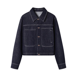 正品不褪色休闲牛仔外套女2025秋装新款时尚休闲宽松短款夹克上衣