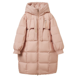 女童羽绒服中长款2026新款冬季小女孩中大童加厚保暖女孩儿童外套