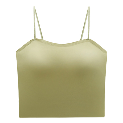 美背吊带文胸一体小胸聚拢加厚