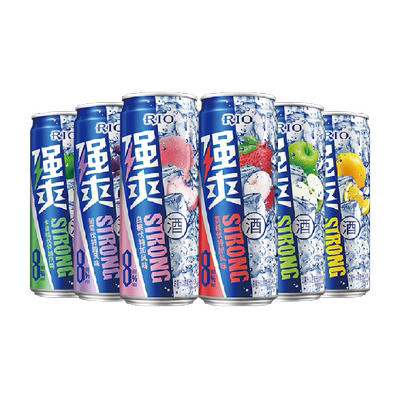 锐澳8度伏特加风味冰镇开黑啤酒