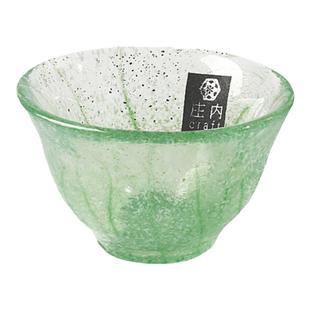 日本进口津轻手工玻璃清酒杯彩色小酒杯小茶杯主人品茗杯梅子酒杯