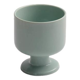 态生活 北欧ins彩色耐高温陶瓷高脚咖啡杯家用喝水牛奶杯子餐饮具