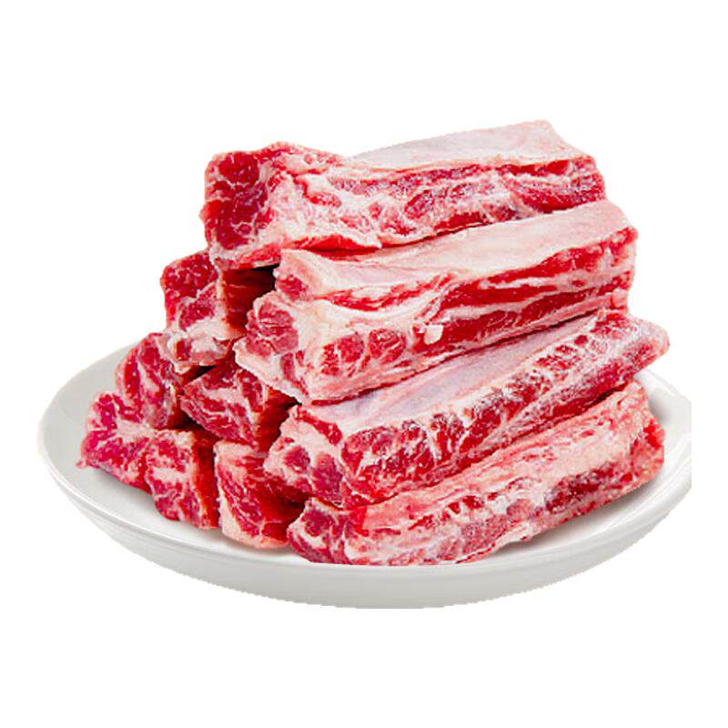 牛肉新货鲜冻谷饲雪花牛肋条