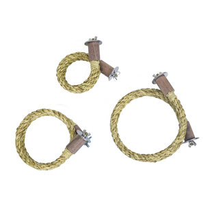 杜布菲剑麻梯-(凯克小太阳鹦鹉攀爬秋千站台杆棍梯配哈根鸟笼配件